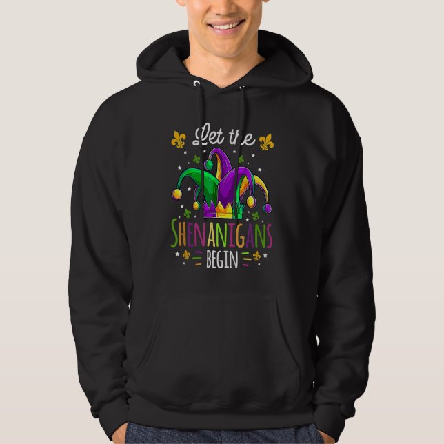 Sudadera Let The Shenanigans Begin Mardi Gras  Kids Men Wom (Anverso)