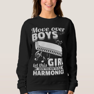 Sudadera Let This Girl Show You How To Play Harmonica Music