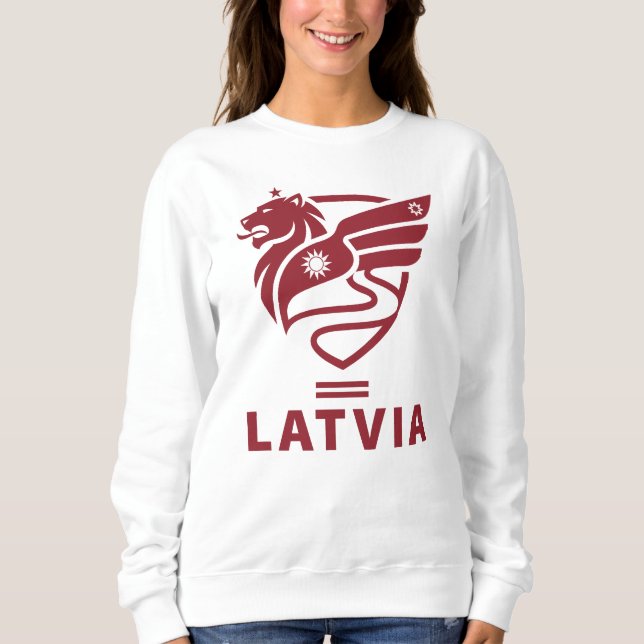 Sudadera Letonia Estado Báltico Europa del Norte (Anverso)