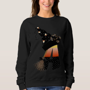 Sudadera Letra A monograma de Halloween