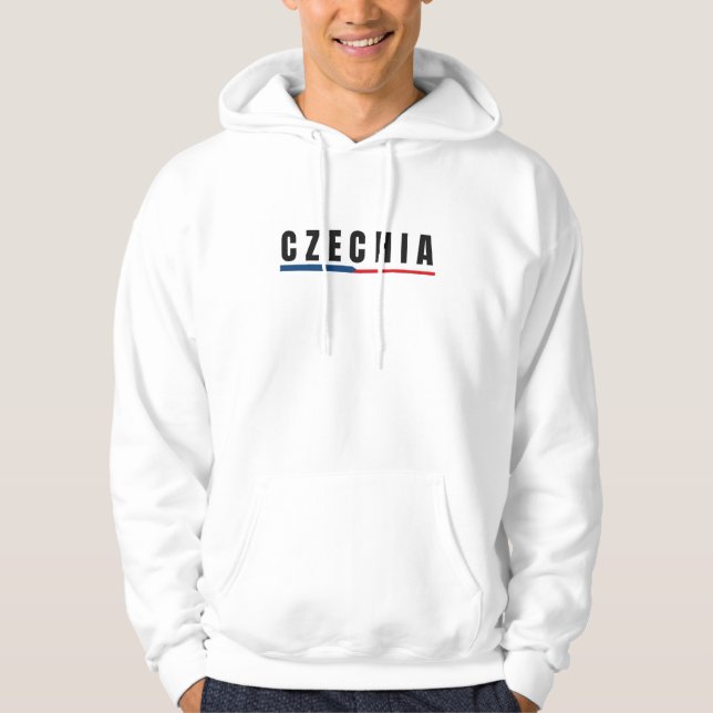 Sudadera Letra checa checa checa checa moderna simple recue (Anverso)