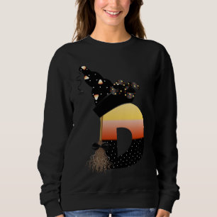 Sudadera Letra D de Monograma de Halloween