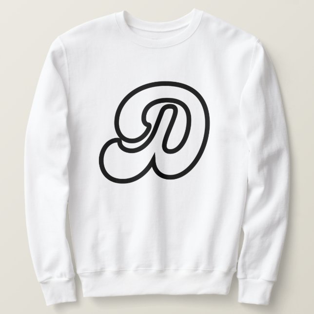 Sudadera Letra D - Diseño de identidad personalizado (Anverso del diseño)