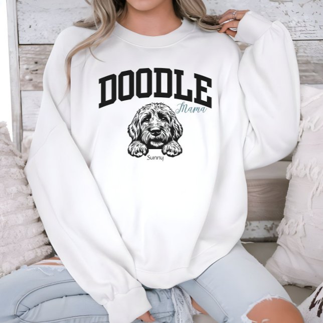 Sudadera Letra de estilo universitario para mamá de Doodle (Subido por el creador)
