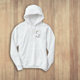 Sudadera Letra de flores silvestres color agua negra S