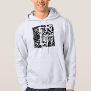 Sudadera Letra F Monograma medieval Art Nouveau