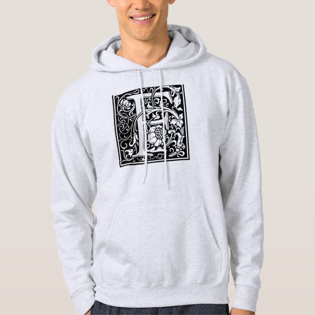 Sudadera Letra F Monograma medieval Art Nouveau (Anverso)