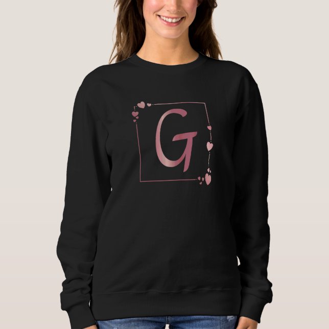 Sudadera Letra femenina G (Anverso)