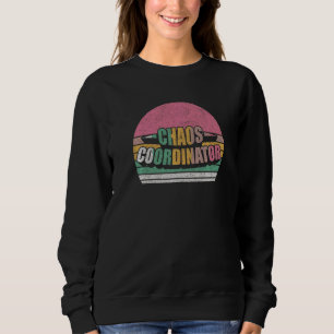 Sudadera Letra femenina graciosa nota vintage retro caos ac