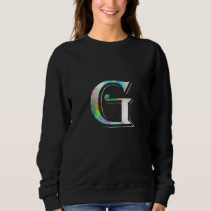 Sudadera Letra G Mayúscula Alfabeto Monograma Adorable Colo