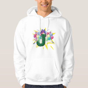 Sudadera Letra J de Monograma de Celebración con Globos