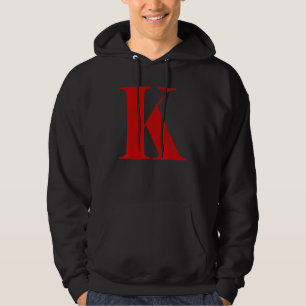 Sudadera Letra K letra inicial monograma inicial K