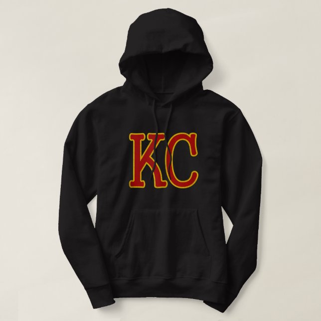 Sudadera Letra Kansas City RedYellow Guay Kansas City Kc 2 (Diseño del anverso)