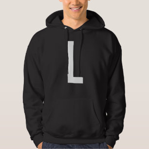 SUDADERA LETRA L ALFABETO MONOGRAMA INICIAL