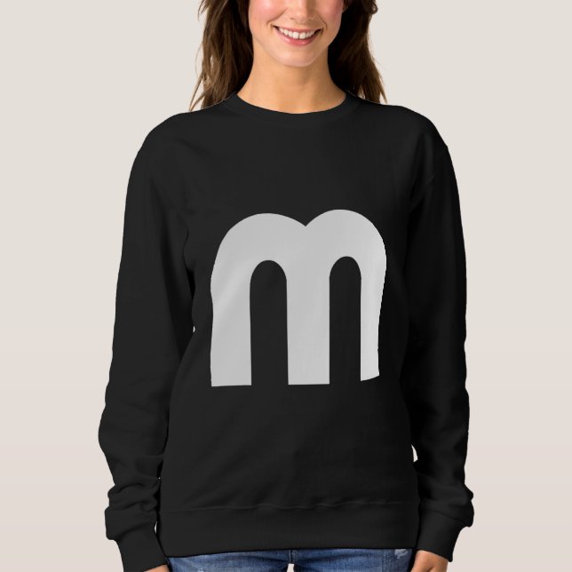 Sudadera Letra M Capital Alphabet halloween disfraces gro (Anverso)