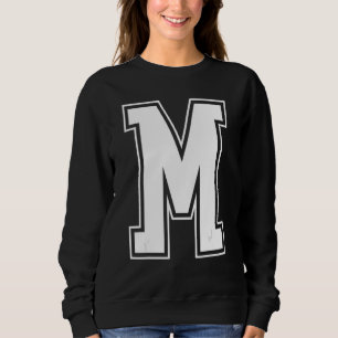 Sudadera Letra M mayúscula Alfabeto inicial animador magnét