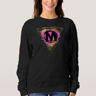 Sudadera Letra M monograma inicial personalizada Deco cuta 