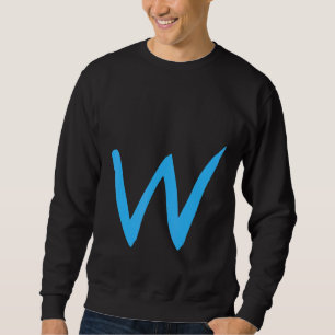 Sudadera Letra manuscrita W alfabética