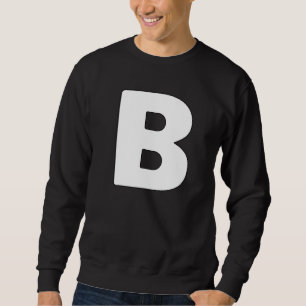 Sudadera Letra mayúscula B letras de grupo coincidentes Alp