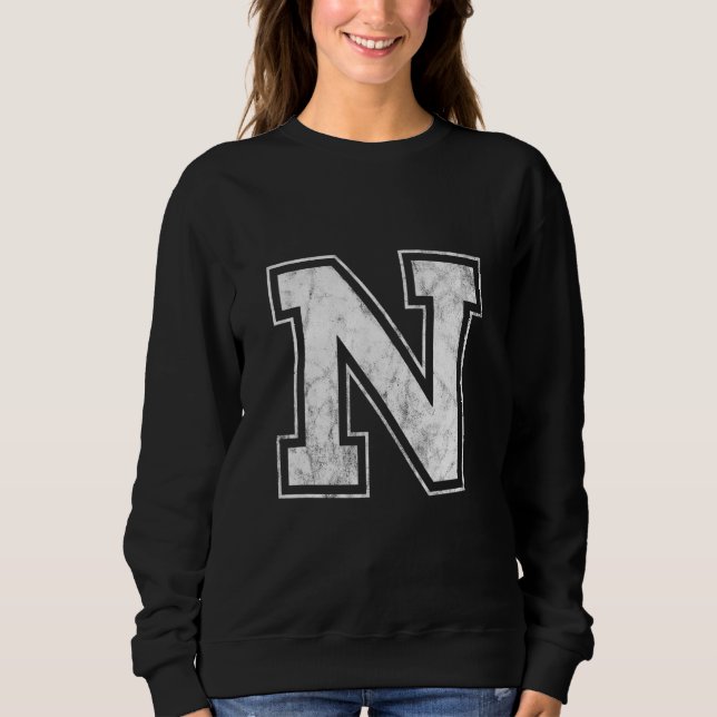 Sudadera Letra mayúscula N (Anverso)