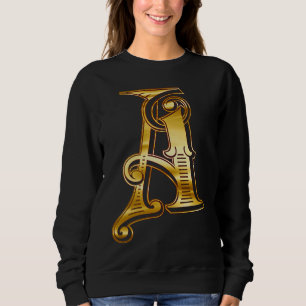 Sudadera Letra monográfica inicial a oro