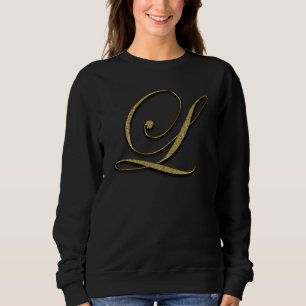 Sudadera Letra monográfica inicial L oro