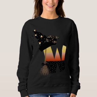 Sudadera Letra Monograma de Halloween W