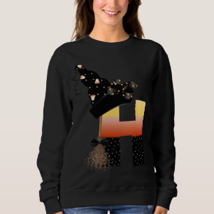 Sudadera Letra monograma H de Halloween