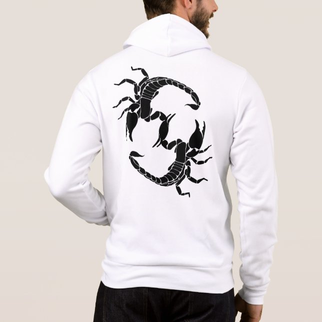 Sudadera Letra negra y blanca S - Dos Scorpions (Reverso)