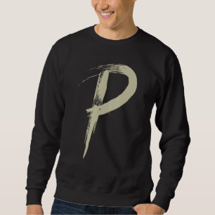 Sudadera Letra P Alfabeto Inicial de los nombres y palabras