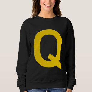 Sudadera Letra Q mayúscula Alphabet