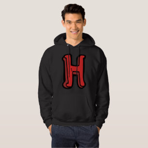 Sudadera Letra roja mayúscula H mens Hoodie