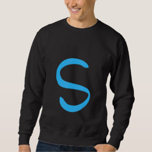 Sudadera Letra S manuscrita del alfabeto
