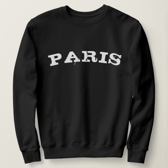 Sudadera Letras blancas antiguas de Guay Francia París  (Anverso del diseño)