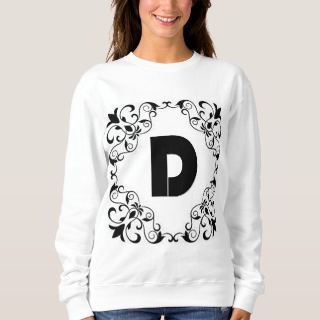 Sudadera Letras de amor "D" (Anverso)