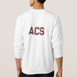 Sudadera Letras de equipo universitario Marrón y Blanco de
