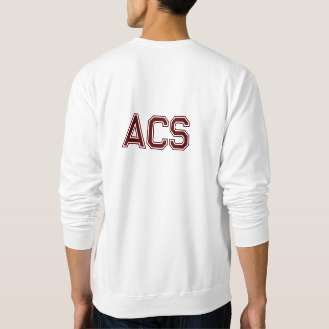 Sudadera Letras de equipo universitario Marrón y Blanco de  (Reverso)