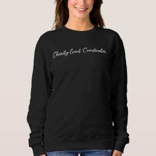 Sudadera Letras de escritura a mano del Coordinador de even