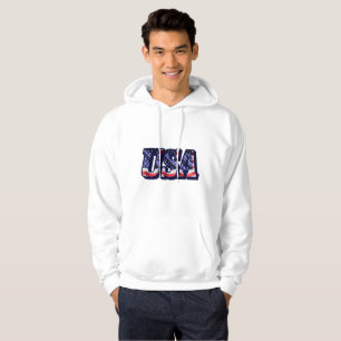 Sudadera Letras de la bandera de los Estados Unidos, sudade