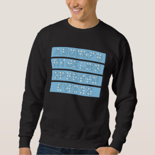 Sudadera Letras en Braille en Braille Idioma Braille Alpes