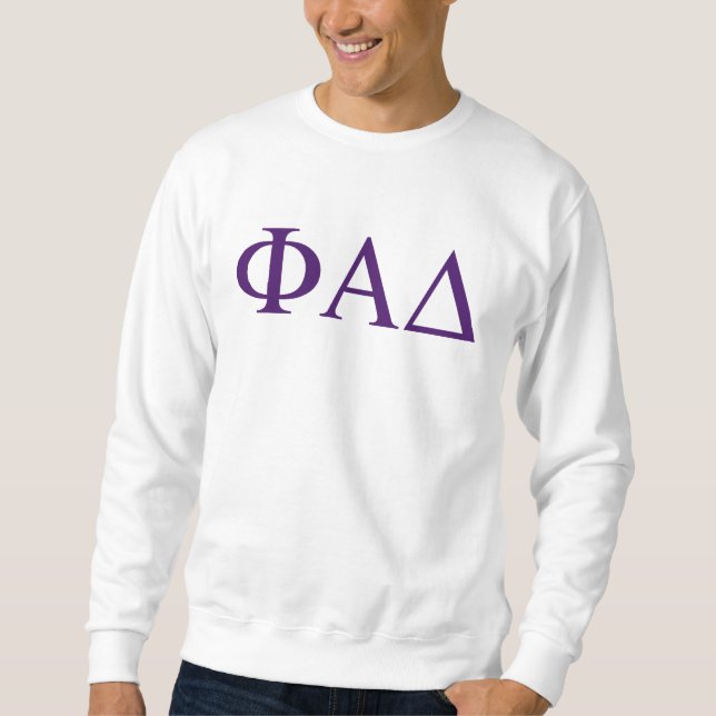 Sudadera Letras griegas de Phi Alpha Delta (Anverso)