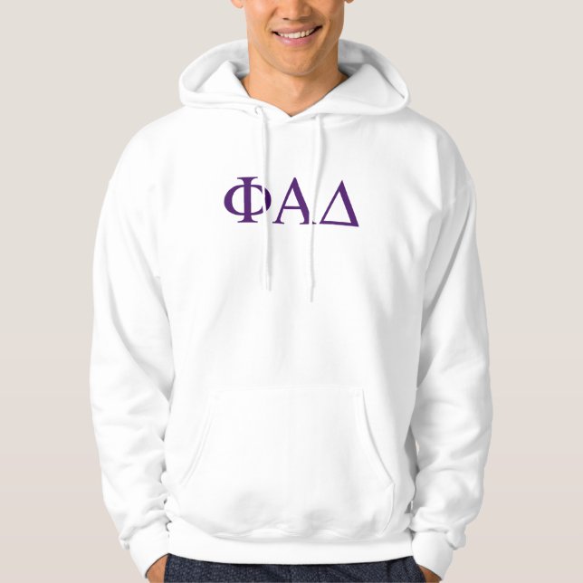 Sudadera Letras griegas de Phi Alpha Delta (Anverso)