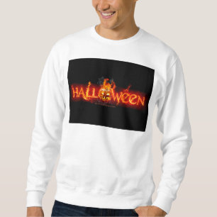 Sudadera Letras ígneas masivas de SlipperyJoe's Halloween c