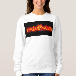 Sudadera Letras ígneas masivas de SlipperyJoe's Halloween c