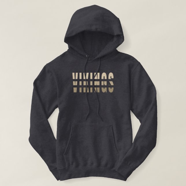 Sudadera Letras modernas de Vikings (Diseño del anverso)