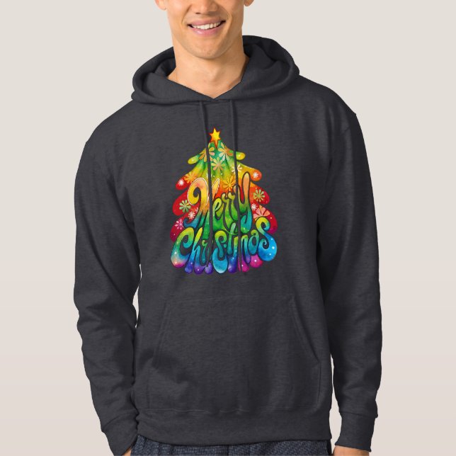Sudadera Letras navideñas festivas (Anverso)