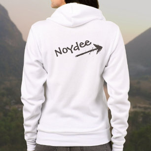 Sudadera Letras negras y flecha en tu