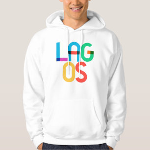 Sudadera Letras Pop Art de Lagos Nigeria