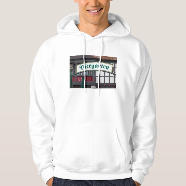 Sudadera Letrero de Biergarten, Alemania (Anverso)