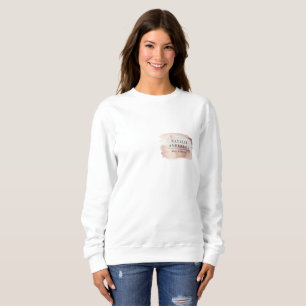 Sudadera Letrero de Branding de Acuarela Moderna Rosa Femen